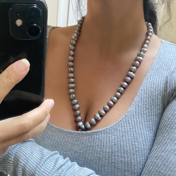 14k Karat Gold Clasp Pearl Necklace Freshwater Classy Elegant Jewelry Kt 14kt